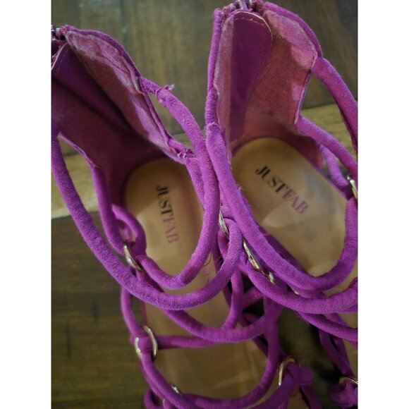 JustFab Vaneza Purple Gladiator Sandals size 6 - Picture 6 of 6